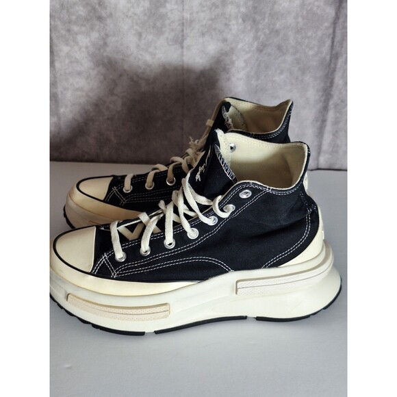 Converse Run Star Legacy CX Hi Top Shoes A00869C Black/White Women's 9 Men's 7.5 - Picture 5 of 14